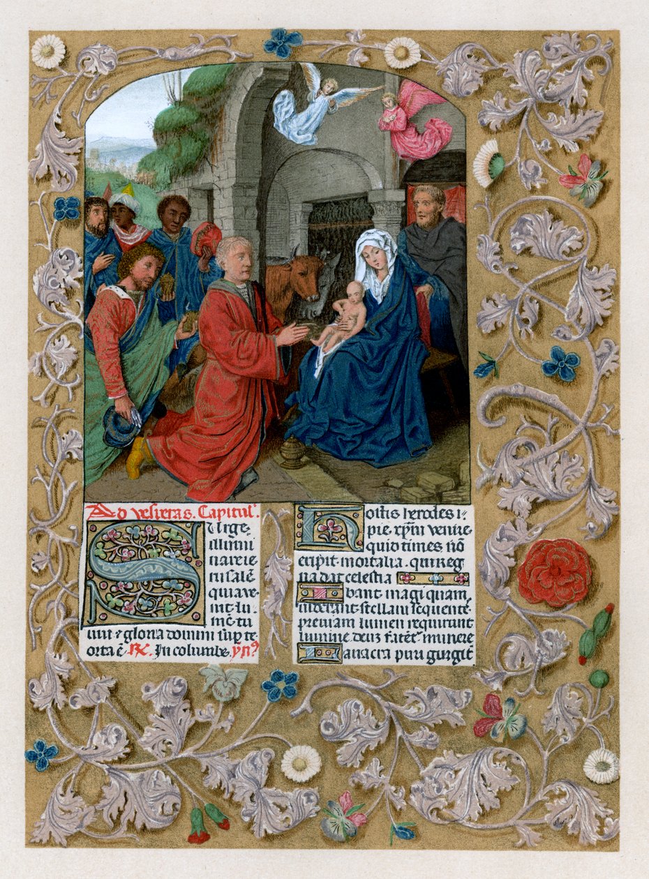 Tillbedjan av Magi, c1490-1497 av Unbekannt