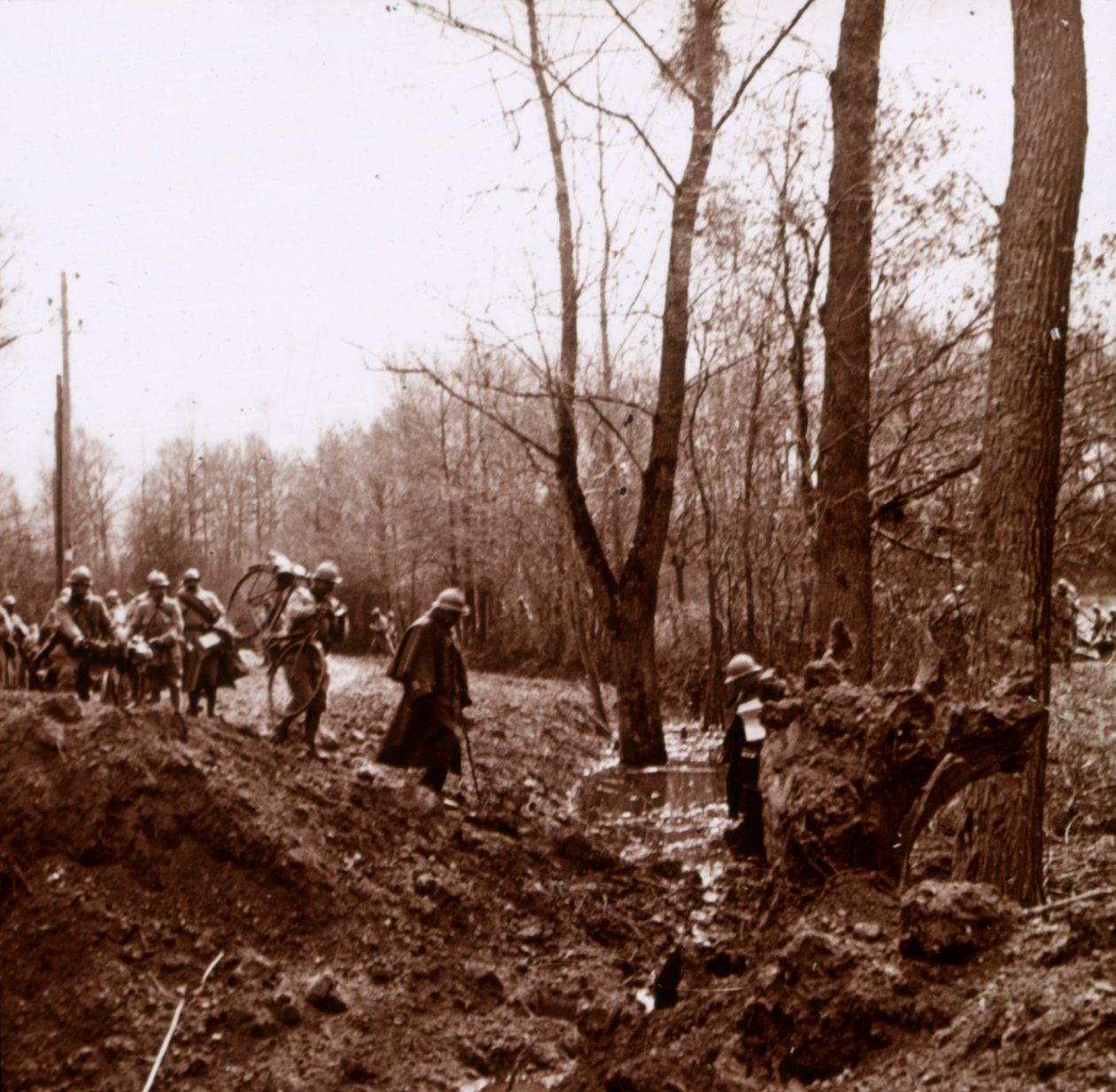 Advance on the Ailette, norra Frankrike, c1918 av Unbekannt