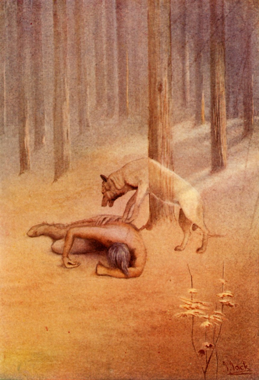 "Äventyr med en totem", 1914. av Unbekannt