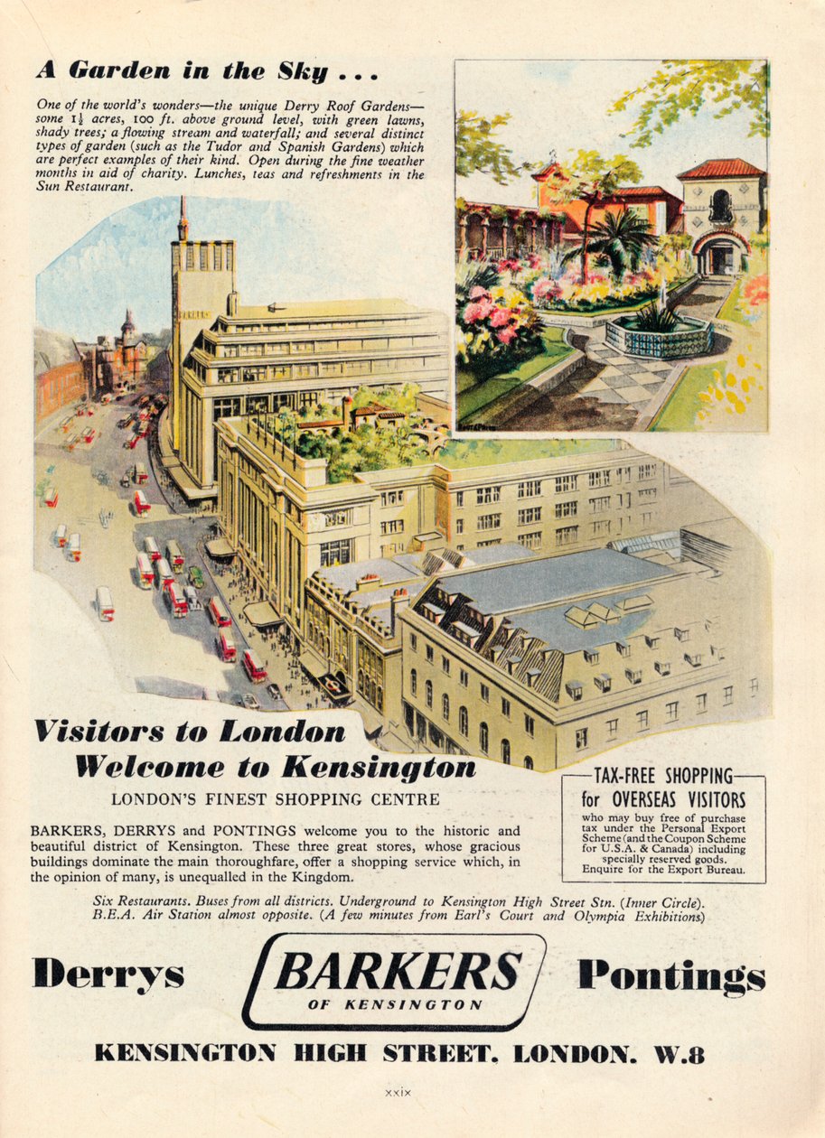 Annons för Barkers of Kensington, 1951 av Unbekannt
