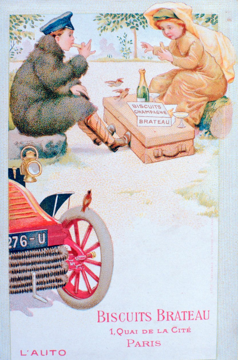 Annons för Biscuits Brateau, c1900-talet av Unbekannt