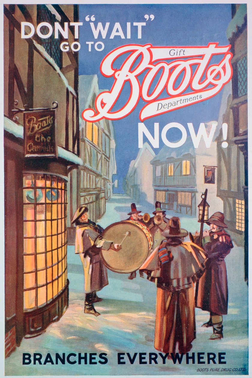 Annons för Boots the Chemists, 1924 av Unbekannt