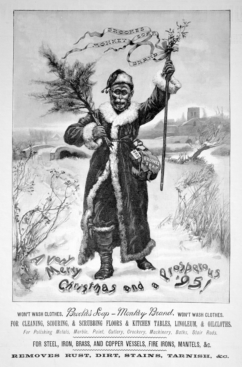 Annons för Brookes Monkey Brand tvål, 1894 av Unbekannt