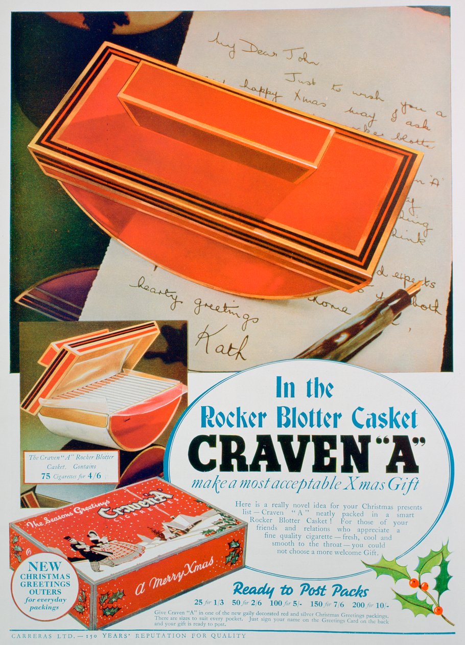 Annons för Craven A-cigaretter, 1936 av Unbekannt