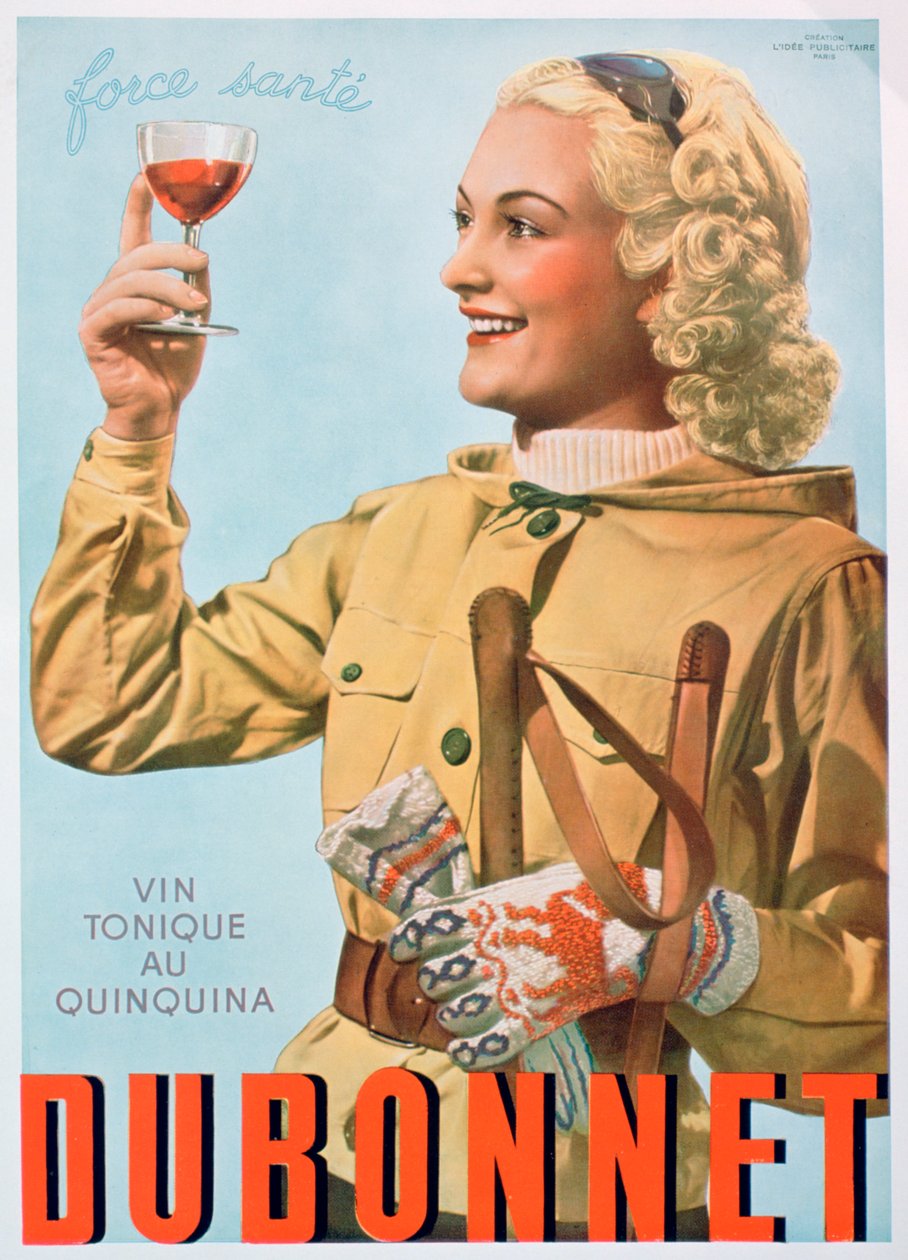 Annons för Dubonnet tonic vin, 1938 av Unbekannt