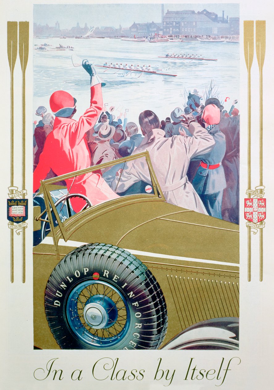 Annons för Dunlop-däck, 1932 av Unbekannt