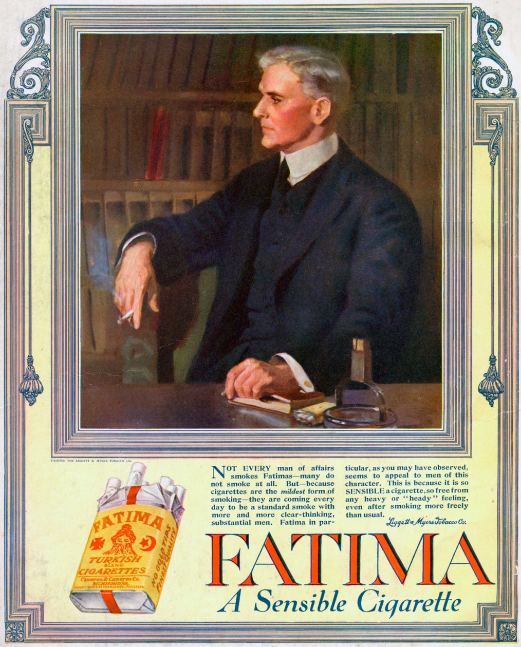 Annons för Fatima-cigaretter, 1916 av Unbekannt