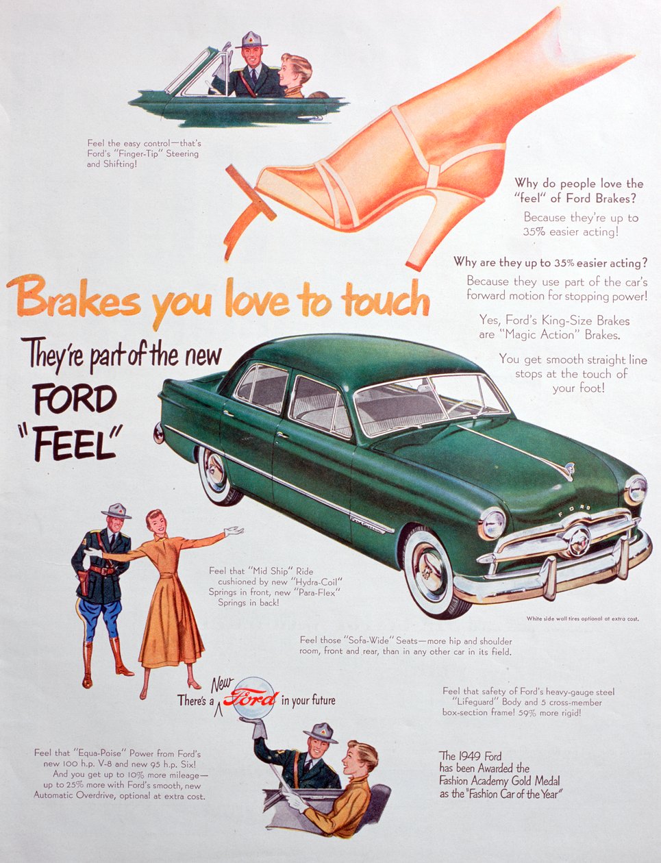 Annons för Ford-bilar, 1949 av Unbekannt