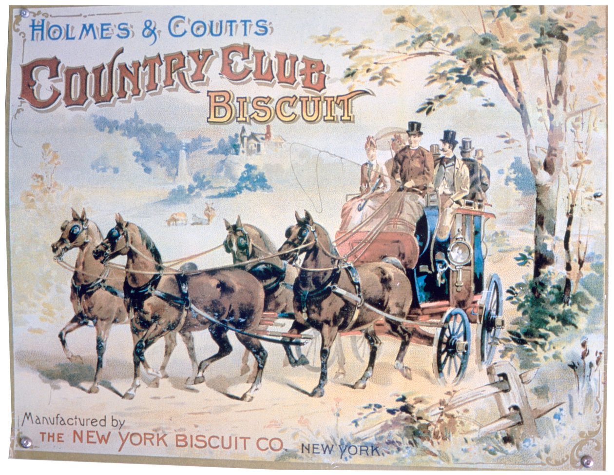 Annons för Holmes and Coutts Country Club Biscuits av Unbekannt