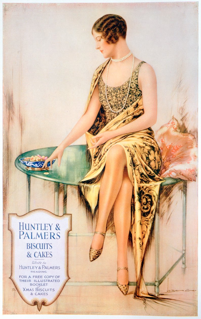 Annons för Huntley och Palmers kex, 1929 av Unbekannt