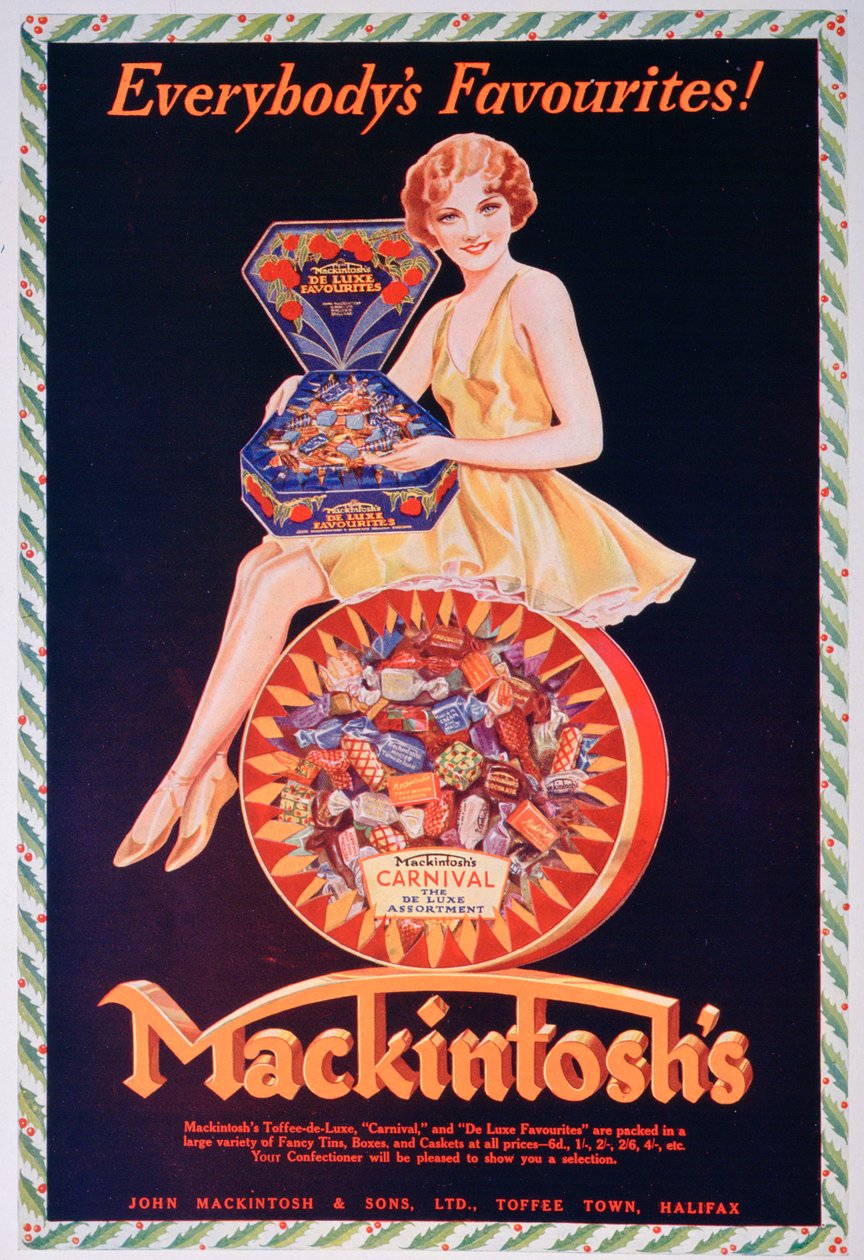Annons för Mackintoshs kola, 1932 av Unbekannt