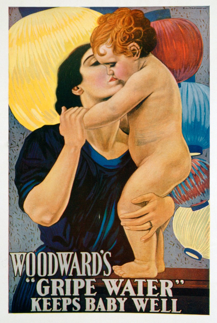 Annons för Woodwards Gripe Water, 1922 av Unbekannt