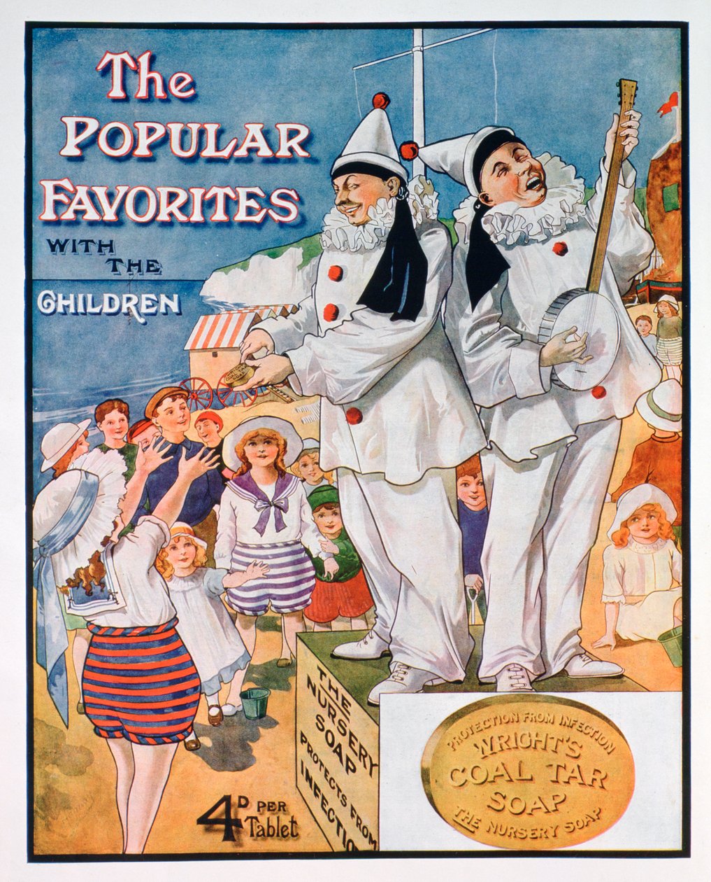Annons för Wrights koltjärtvål, 1914 av Unbekannt