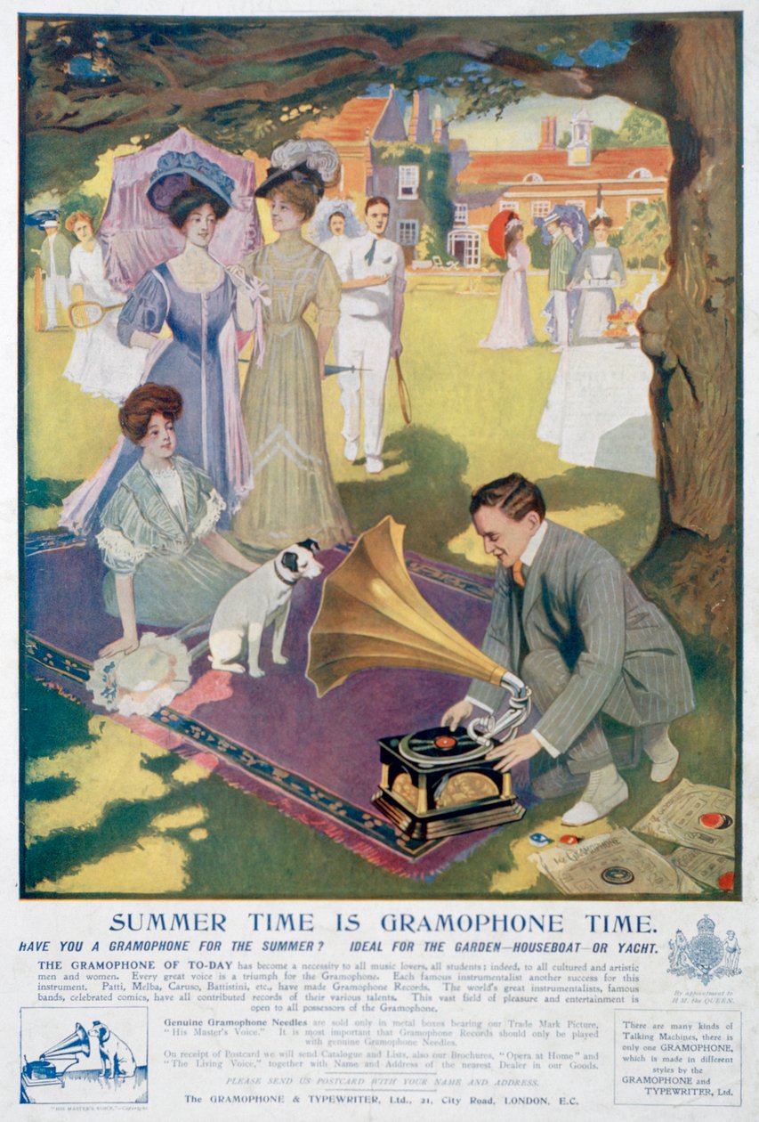 Annons för Gramophone and Typewriter Co, 1907 av Unbekannt