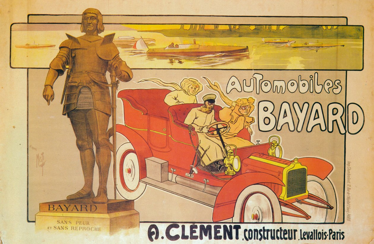 Annons för Clement-Bayard-bilar, c1905 av Unbekannt