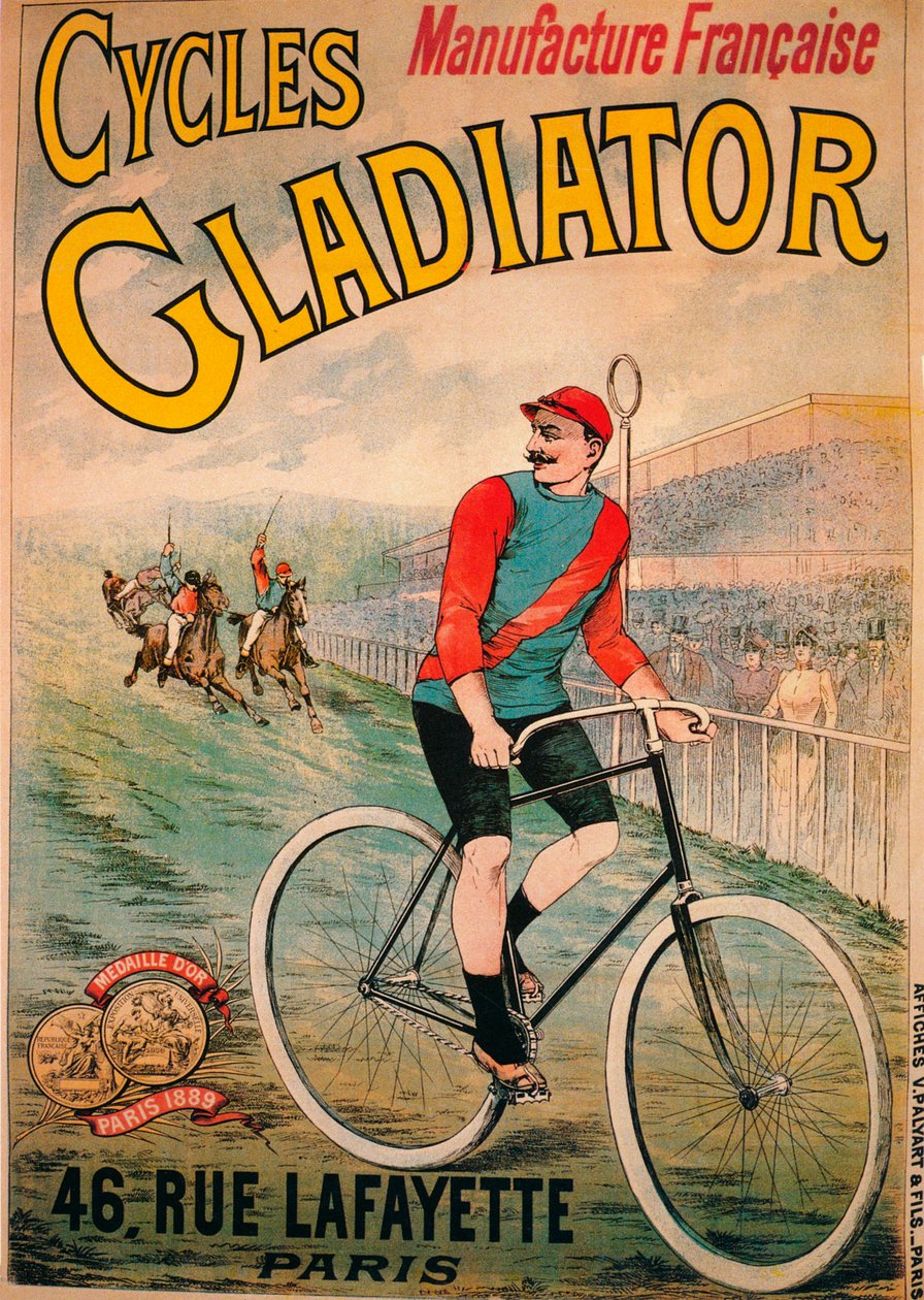 Annons för Cycles Gladiator cyklar, c1900 av Unbekannt