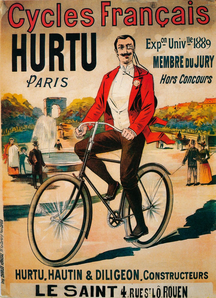 Annons för Hurtu-cyklar, c1900 av Unbekannt
