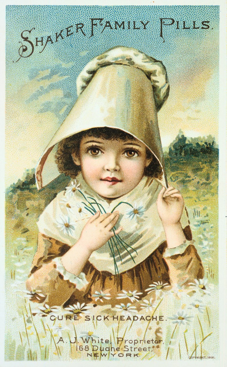 Annons för Shaker Family Pills, 1891 av Unbekannt