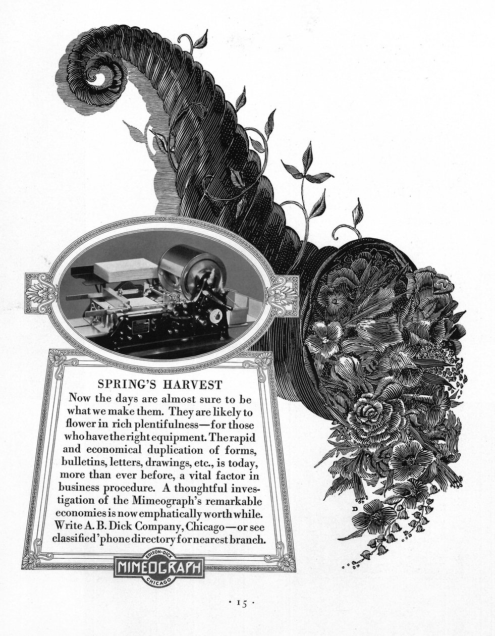 Annons för Edison Mimeograph, 1900-1910-talet av Unbekannt