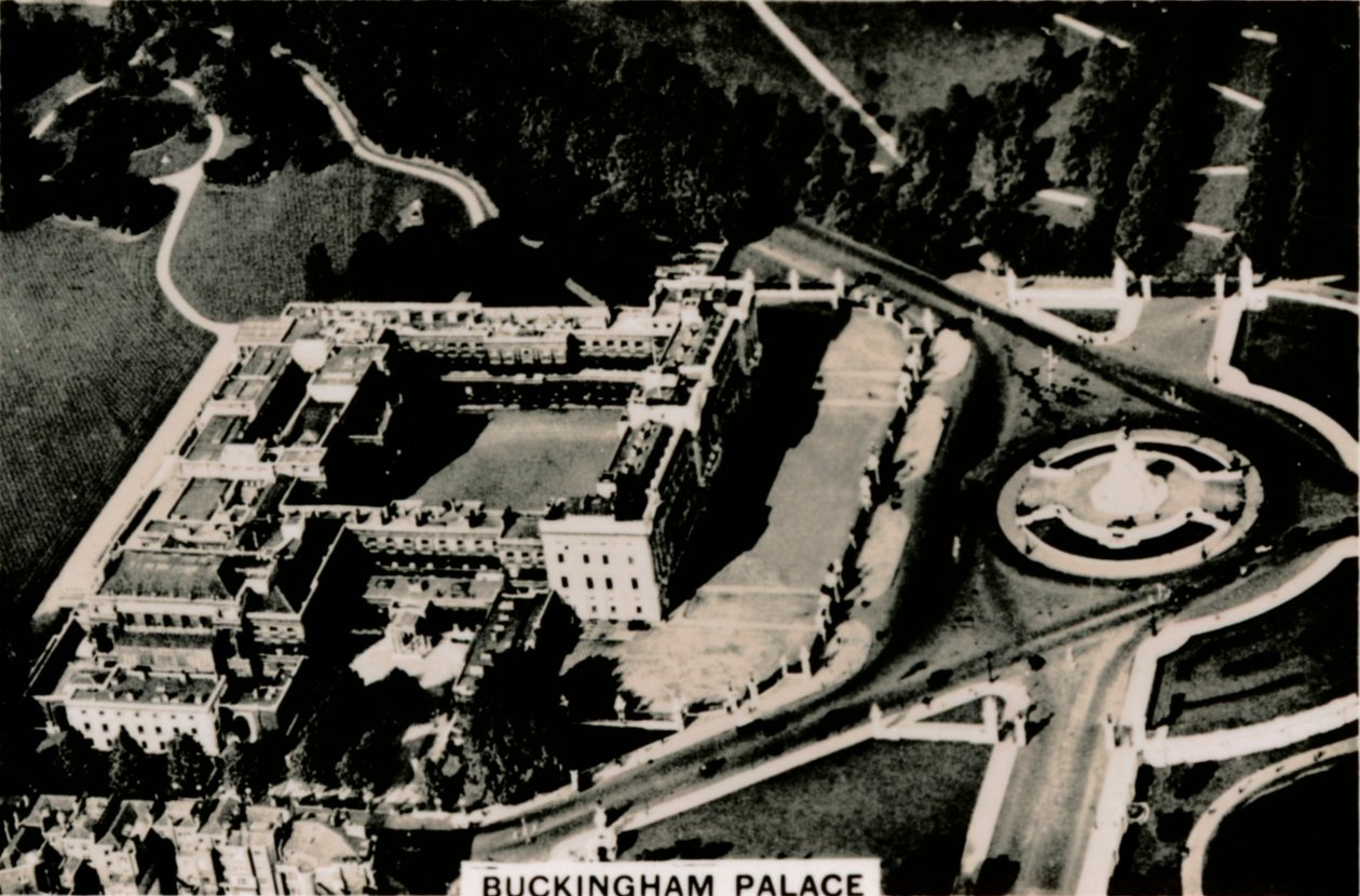 Flygfoto över Buckingham Palace, 1939 av Unbekannt