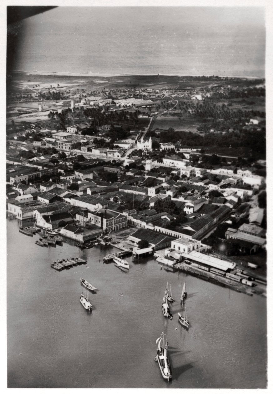 Flygfoto över Natal, Sydafrika, från en Zeppelin, 1930 1933 av Unbekannt
