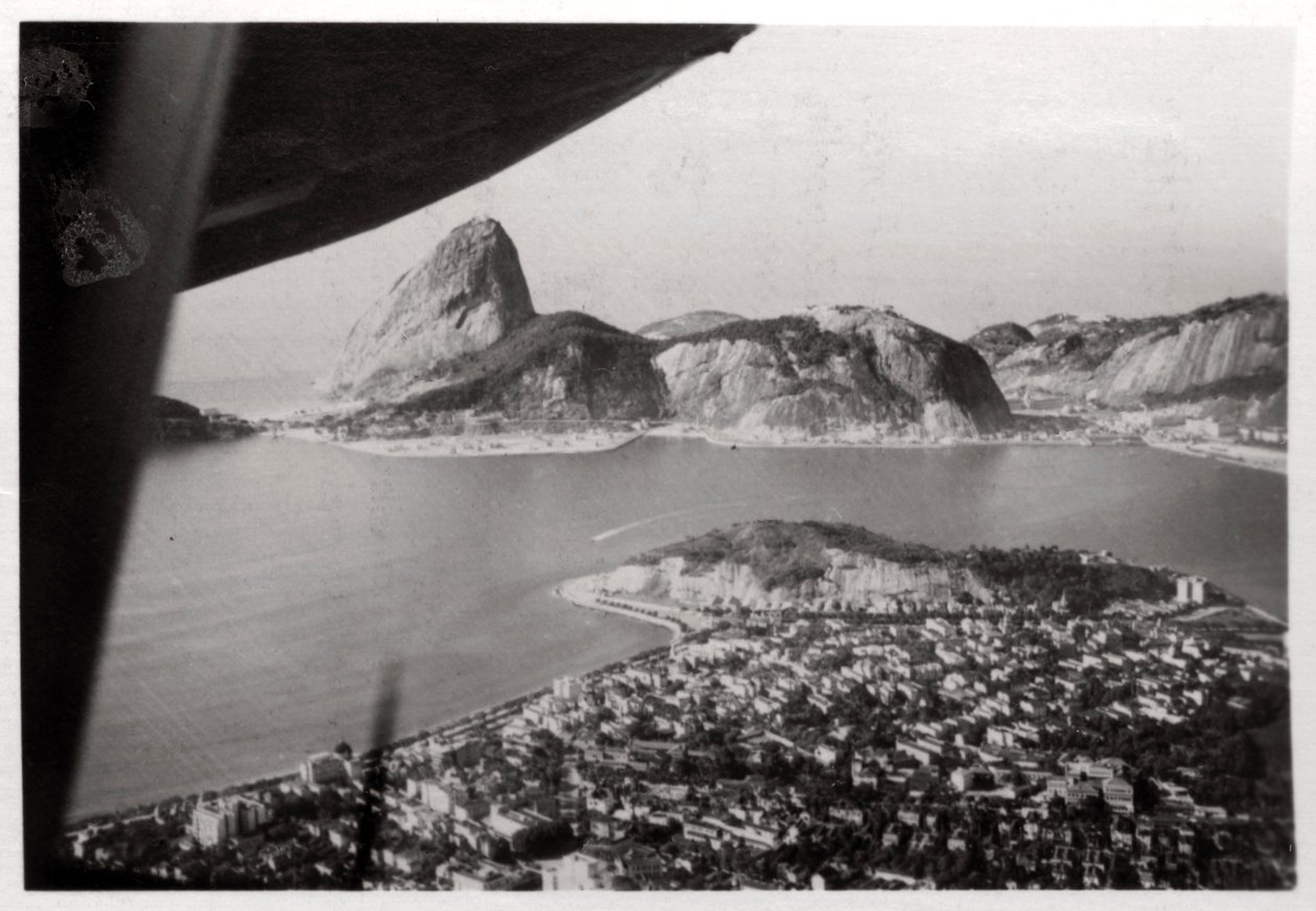 Flygfoto över Rio de Janeiro, Brasilien, från en zeppelinare, 1930 1933 av Unbekannt