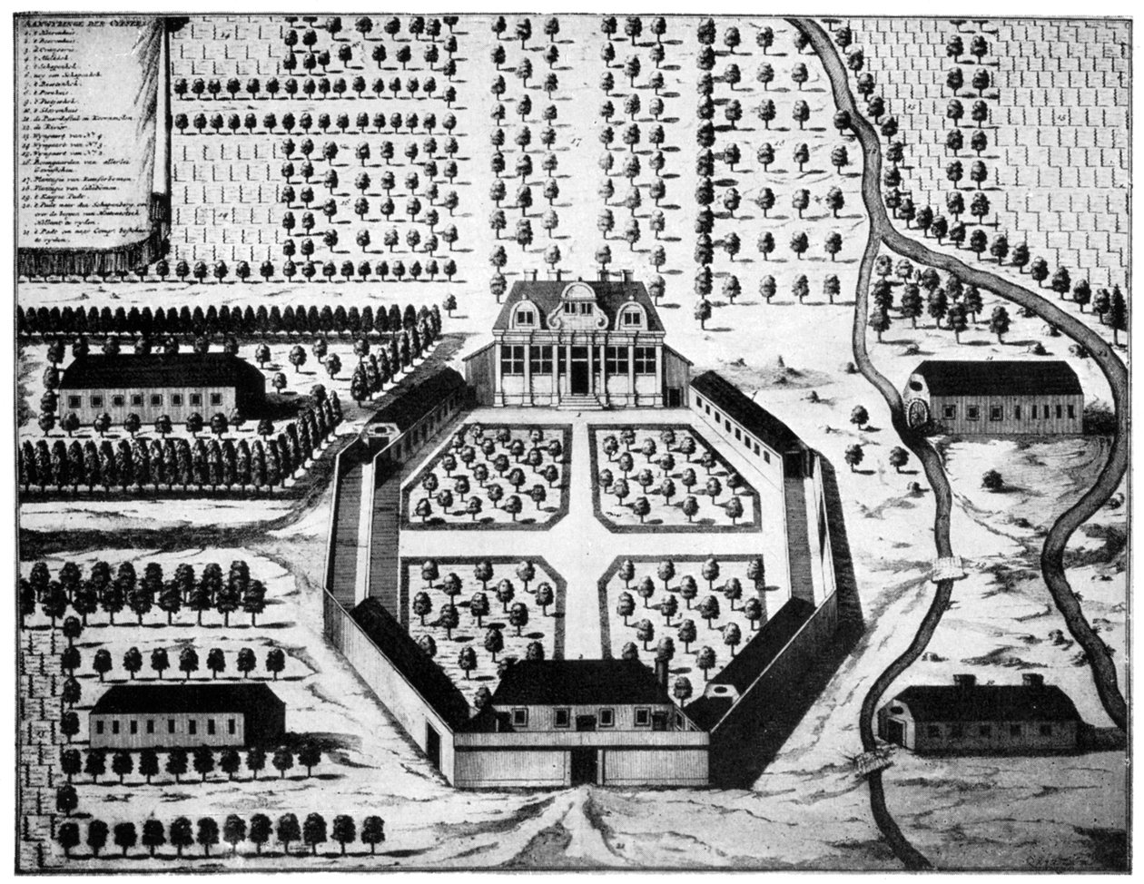 Flygfoto över vingården Vergelegen, Sydafrika, 1700-talet 1931 av Unbekannt