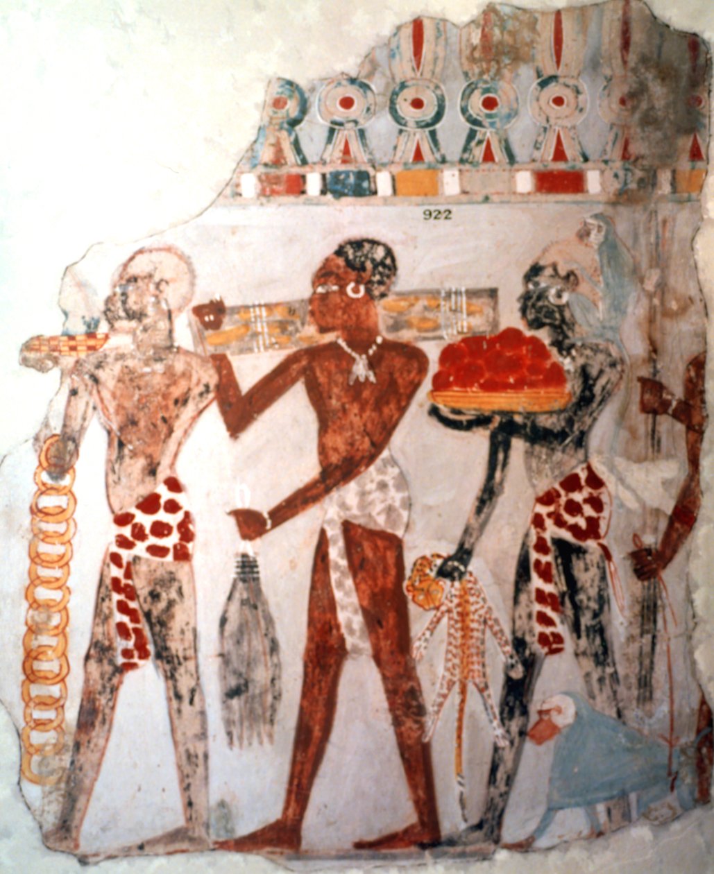 Afrikaner som bär guld och andra föremål, c1400 f.Kr av Unbekannt