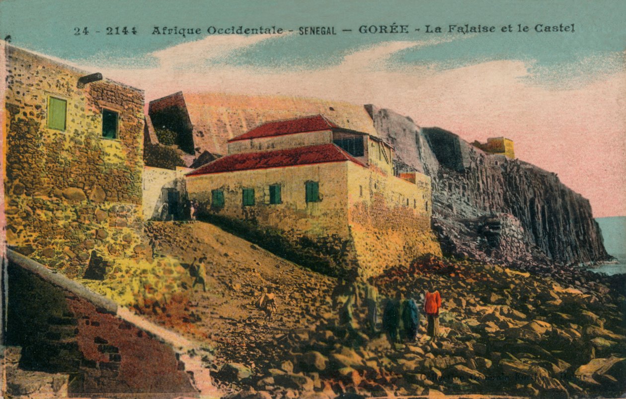 Västafrika -Senegal - Gorée - La Falasise och slottet, c1900. av Unbekannt