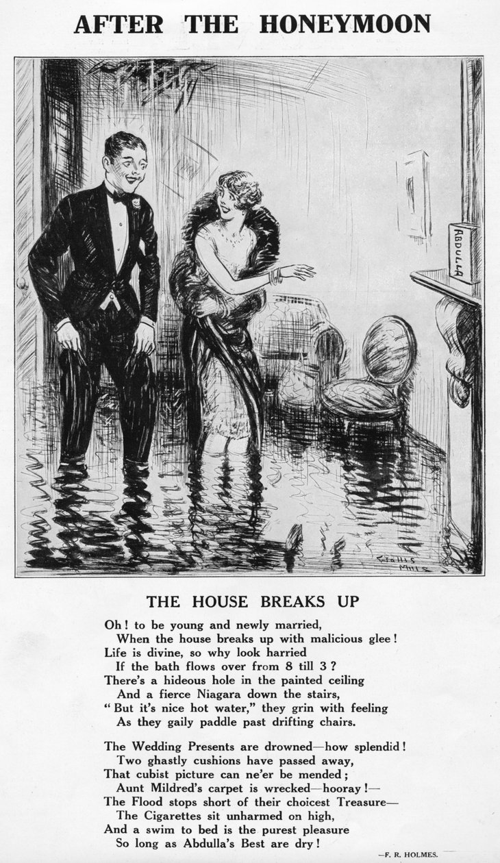 Efter smekmånaden - The House Breaks Up, 1927 av Unbekannt