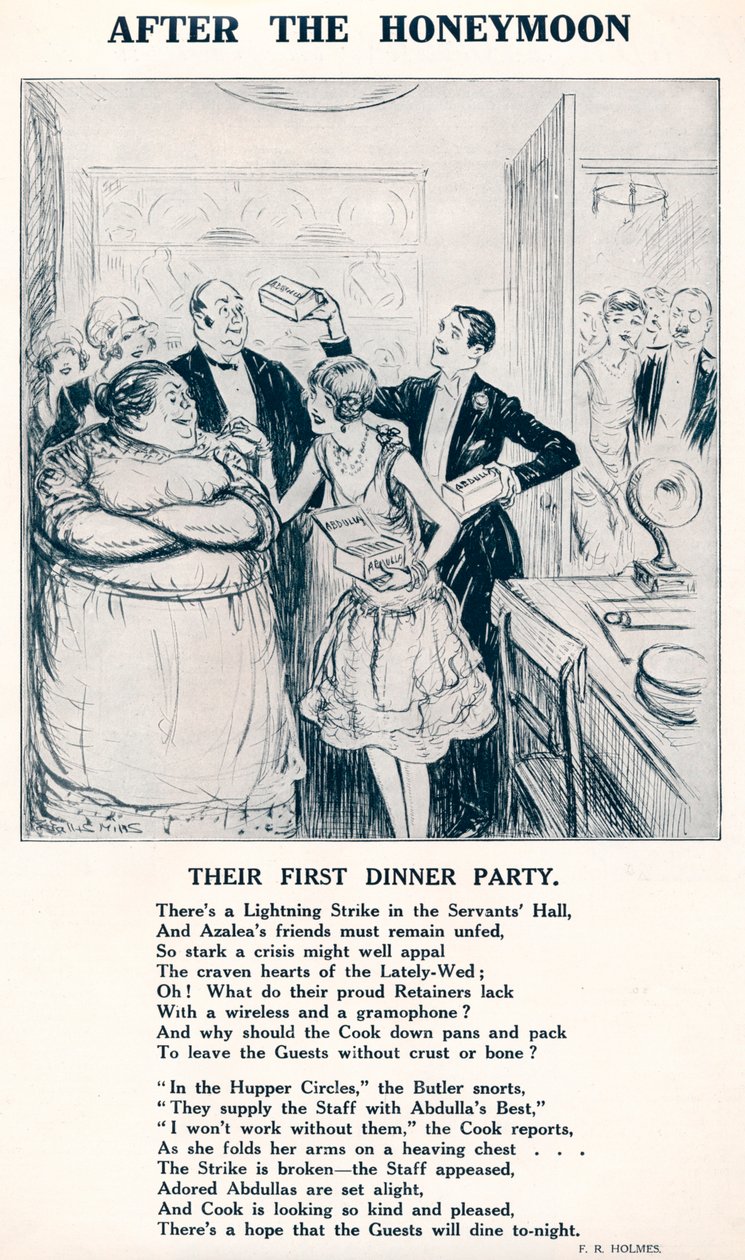 After the Honeymoon - Deras första middagsbjudning, 1927 av Unbekannt
