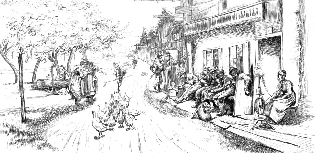 Efter dagens möda, 1873 c1880-1882 av Unbekannt