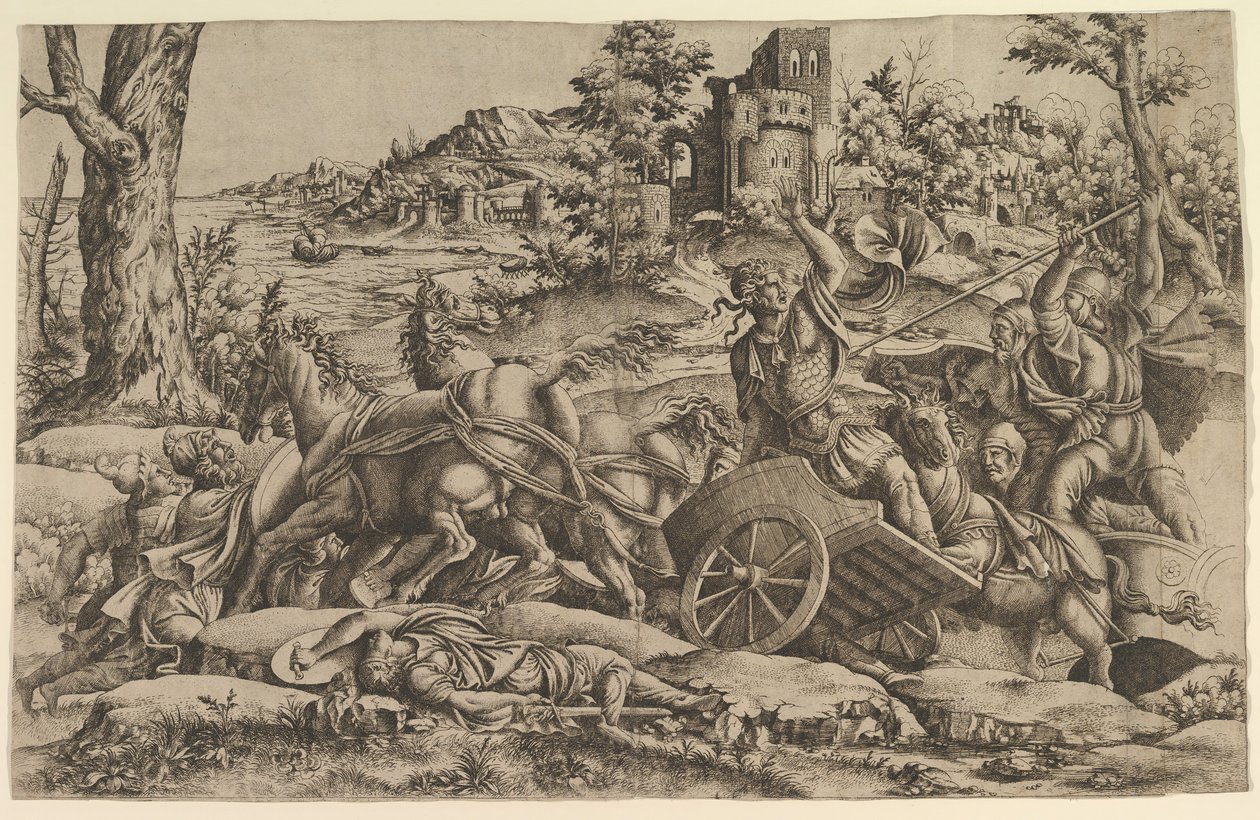 Agamemnon dödade Odios, ca. 1545. av Unbekannt
