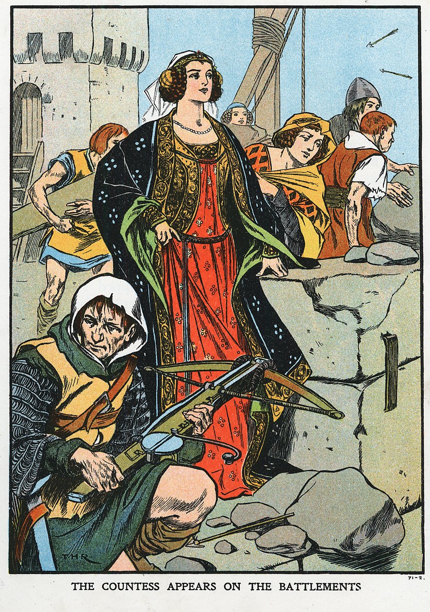 Agnes, grevinna av Dunbar 1312-1369, känd som Black Agnes, 1338 tidigt 1900-tal av Unbekannt