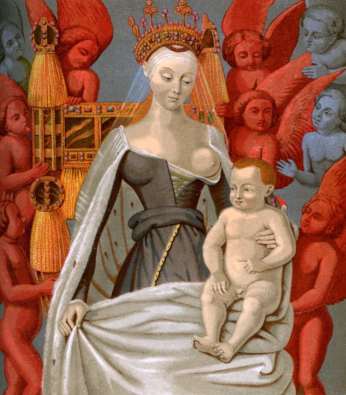 Agnès Sorel 1421-1450, älskarinna till kung Karl VII av Frankrike, c1450 1849 av Unbekannt