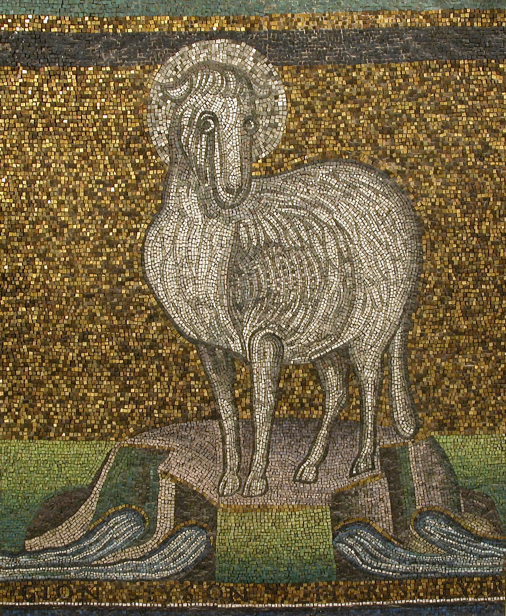 Agnus Dei, bysantinskt, tidigt 1900-tals original daterat 600-talet. av Unbekannt