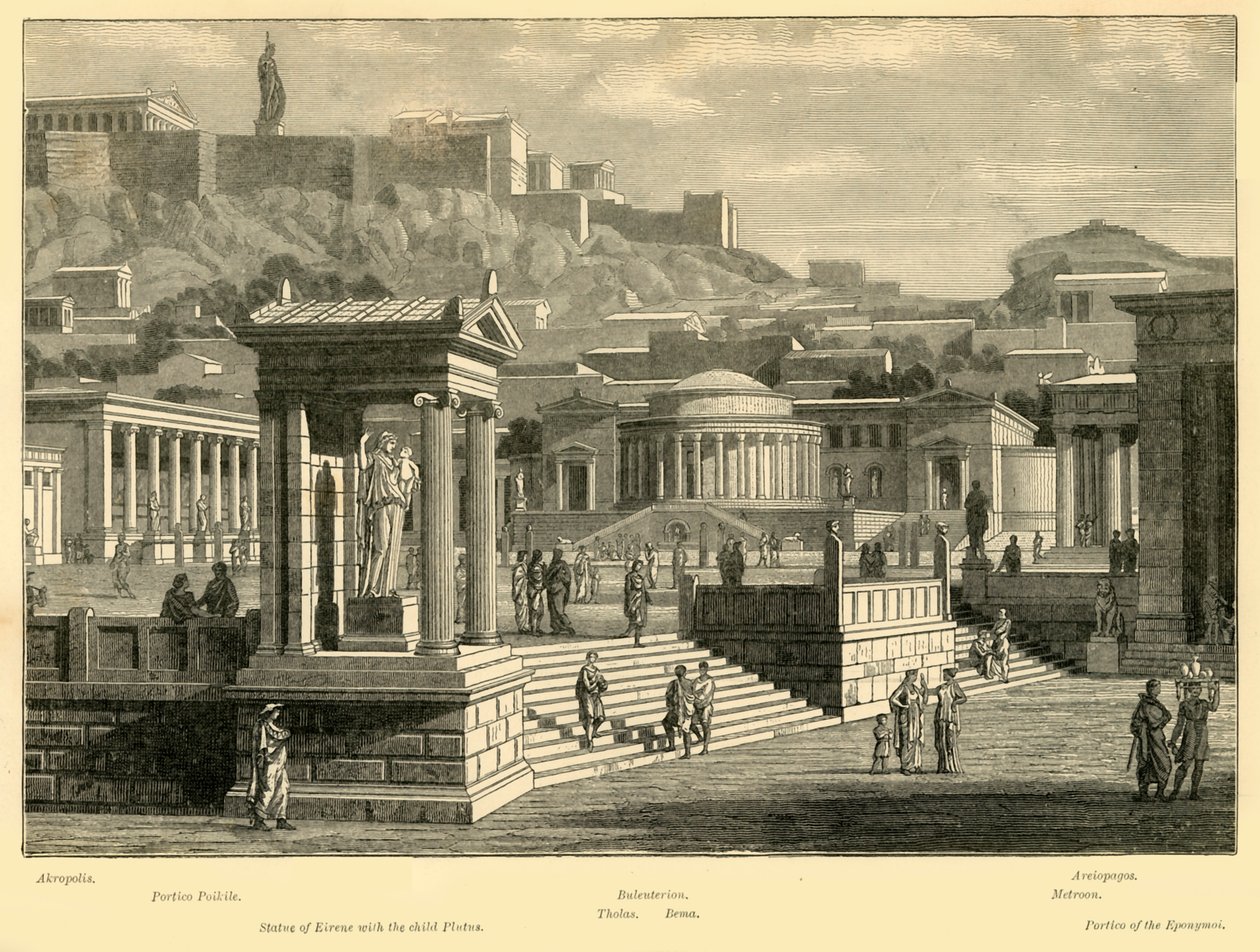 Atens agora restaurerad, 1890. av Unbekannt