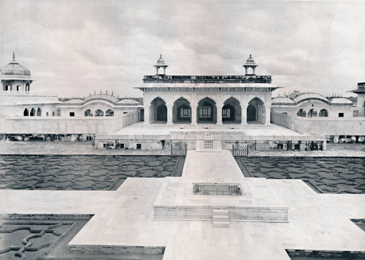 Agra. Khas Mahal och Zenana, c1910. av Unbekannt
