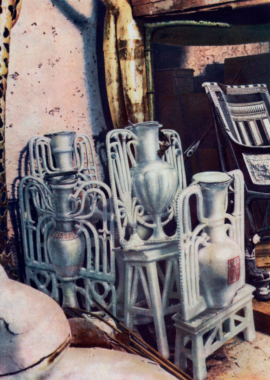 Alabastervaser, Tutankhamons grav, Egypten, 1933-1934 av Unbekannt