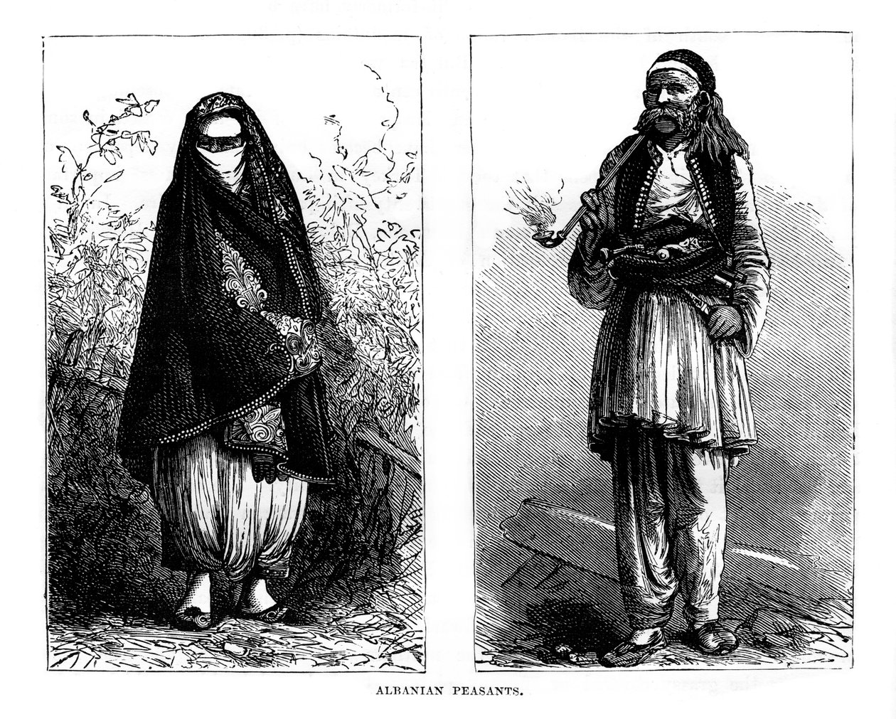 Albanska bönder, 1800-talet av Unbekannt