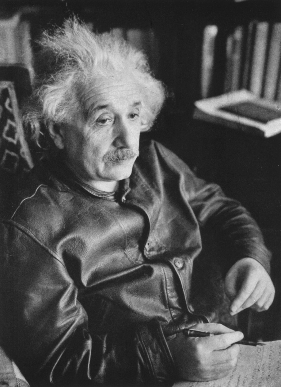 Albert Einstein, tysk-schweizisk-amerikansk matematiker och fysiker av Unbekannt