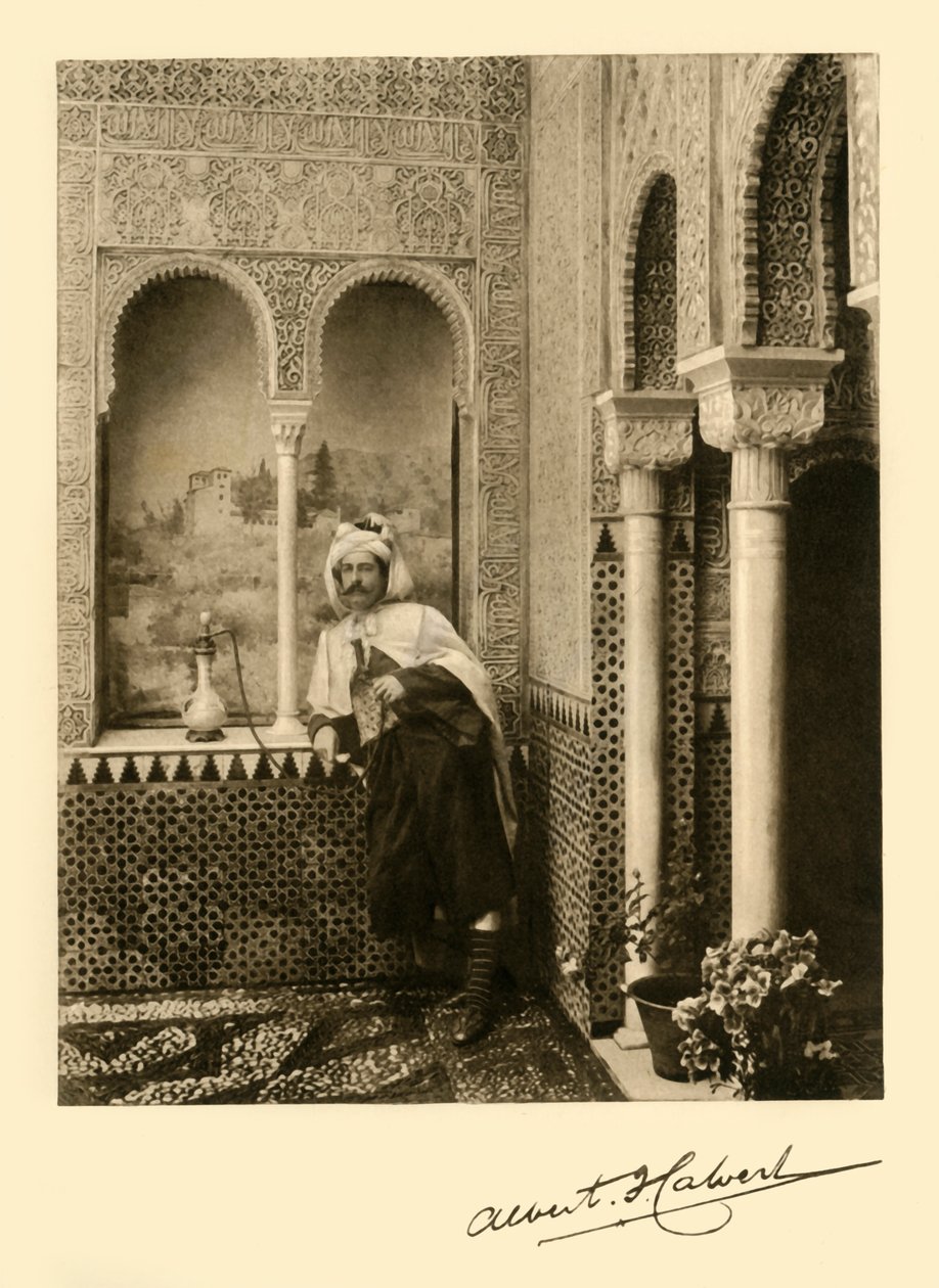 Albert Frederick Calvert i Alhambra, Granada, Spanien, 1907. av Unbekannt