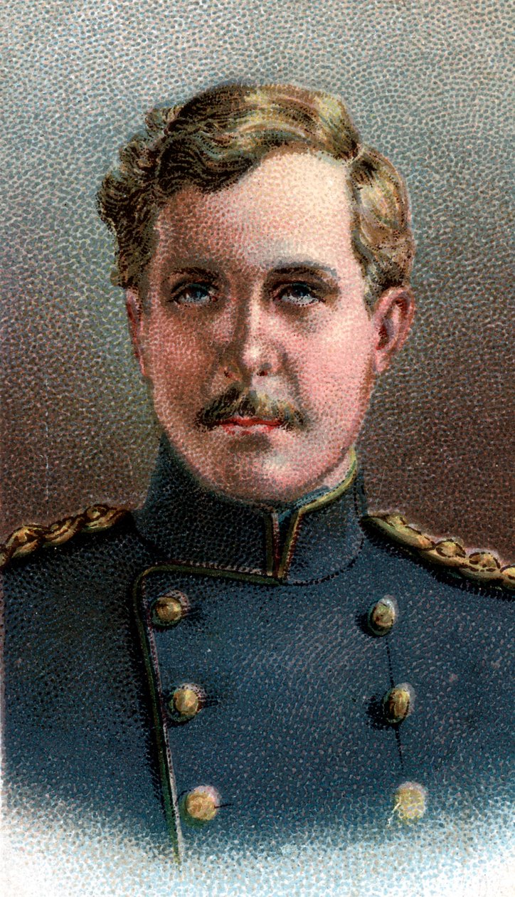 Albert I 1875-1934, kung av belgarna från 1909, i militäruniform, 1917 av Unbekannt