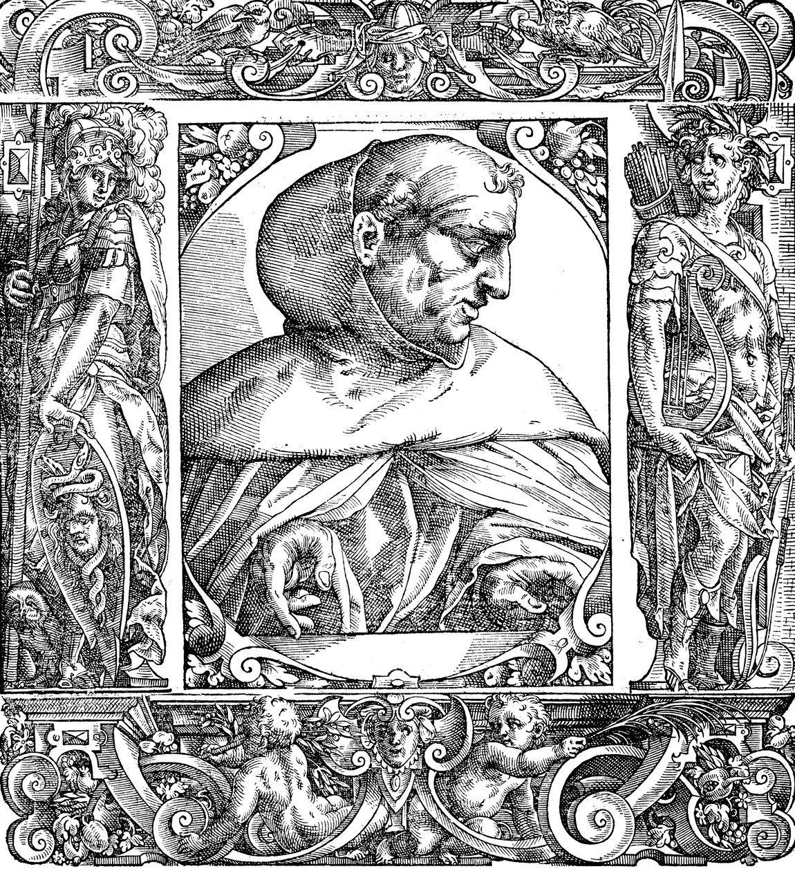 Albertus Magnus c1200-1280 Tyskfödd dominikanermunk, 1500-talet av Unbekannt