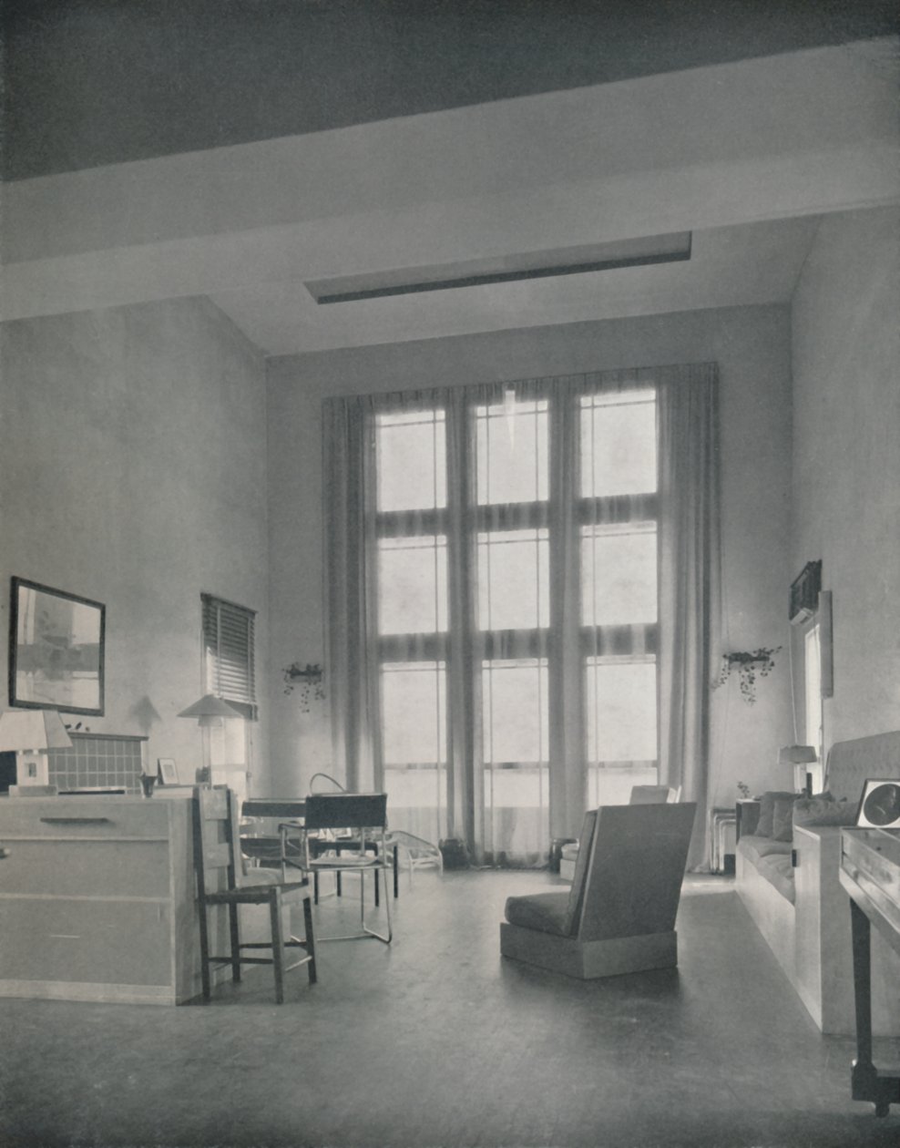 Alexander B. Trowbridge - Interiör av sommarstugan byggd för Mr. L. Corrin Strong, 1933 av Unbekannt
