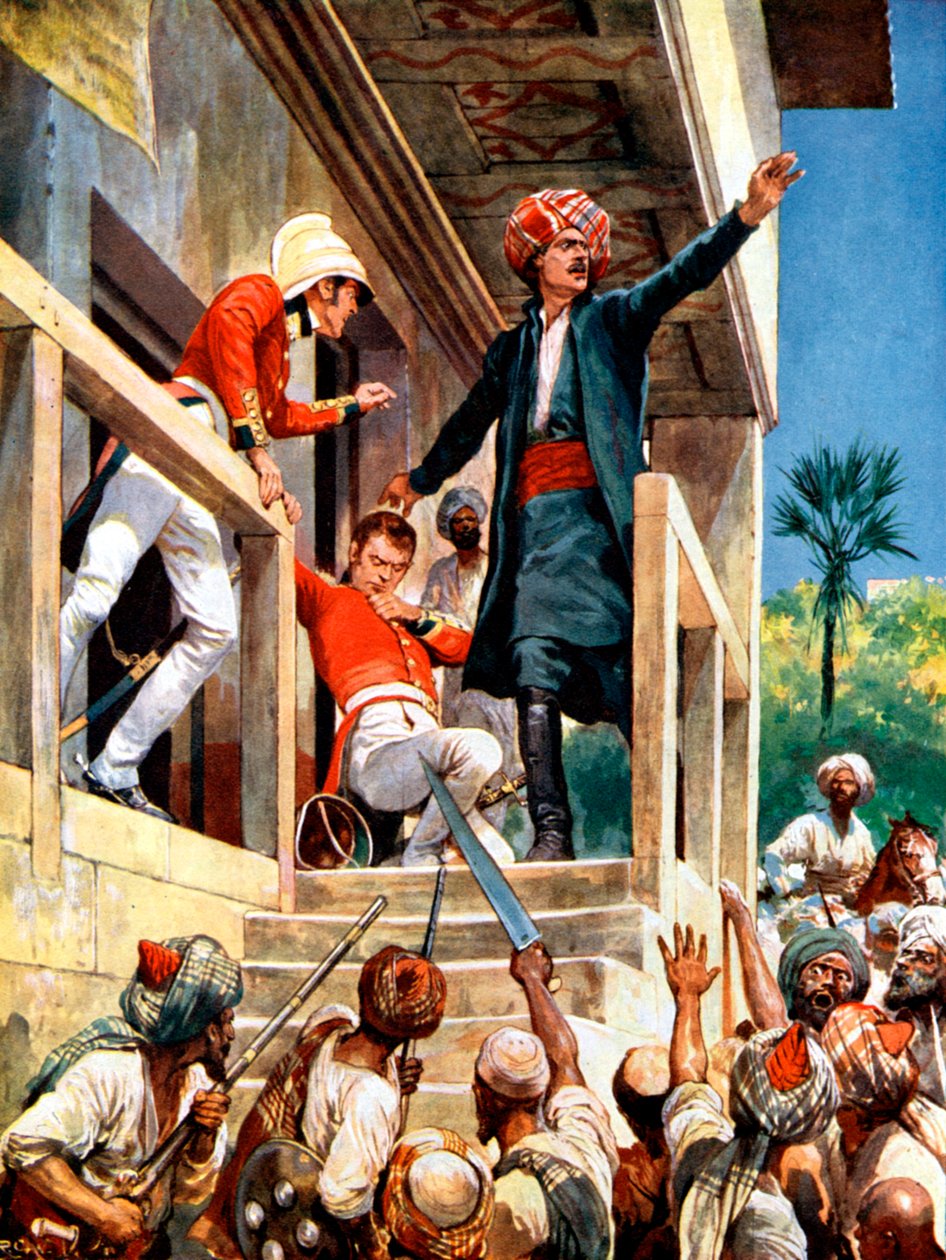 Alexander Burnes, skotsk diplomat mördad av afghaner under det första anglo-afghanska kriget, 1841 av Unbekannt
