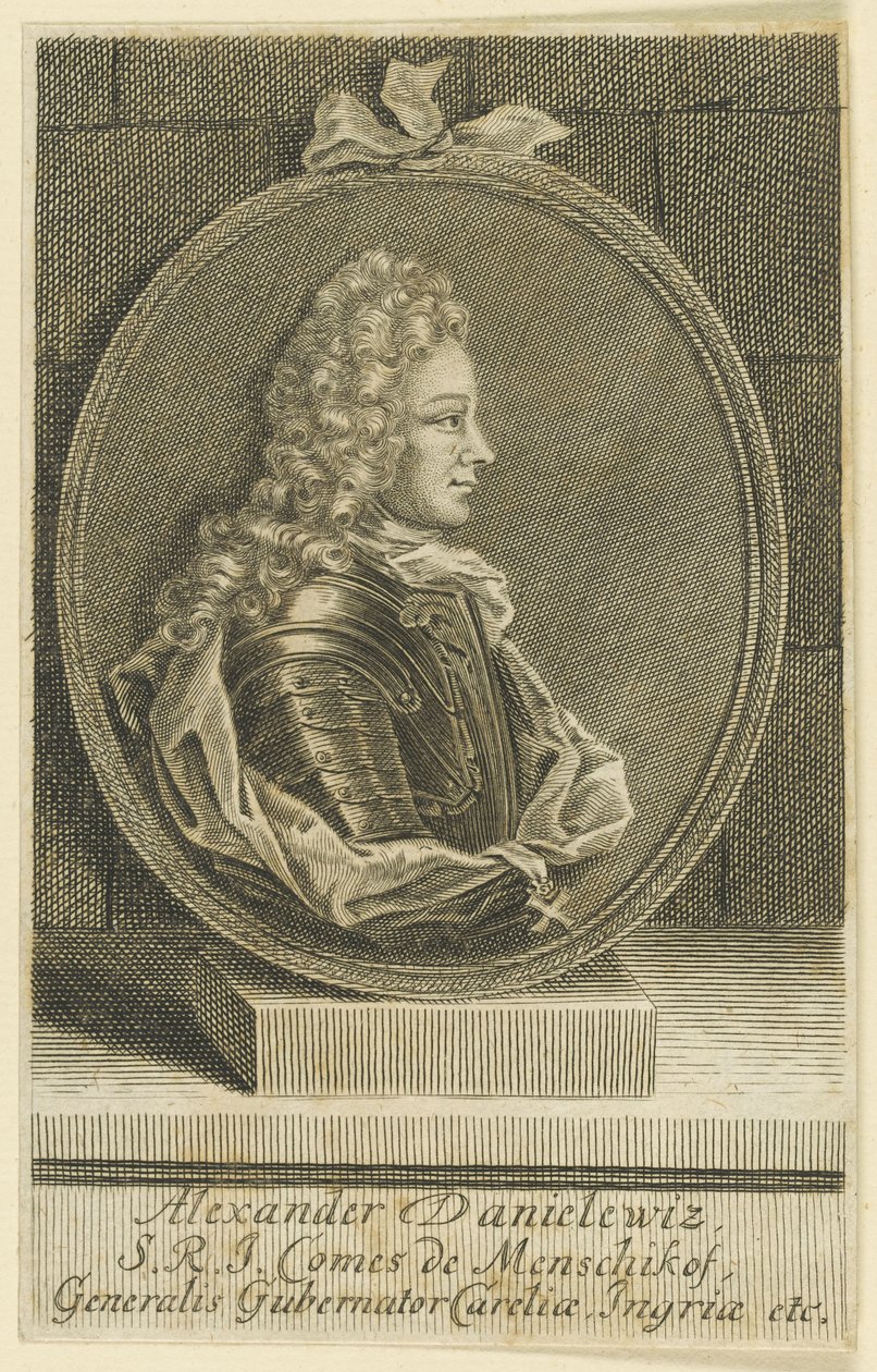 Alexander Danilovich Menshikov, Generalissimo, Prins av det heliga romerska riket, 1705. av Unbekannt