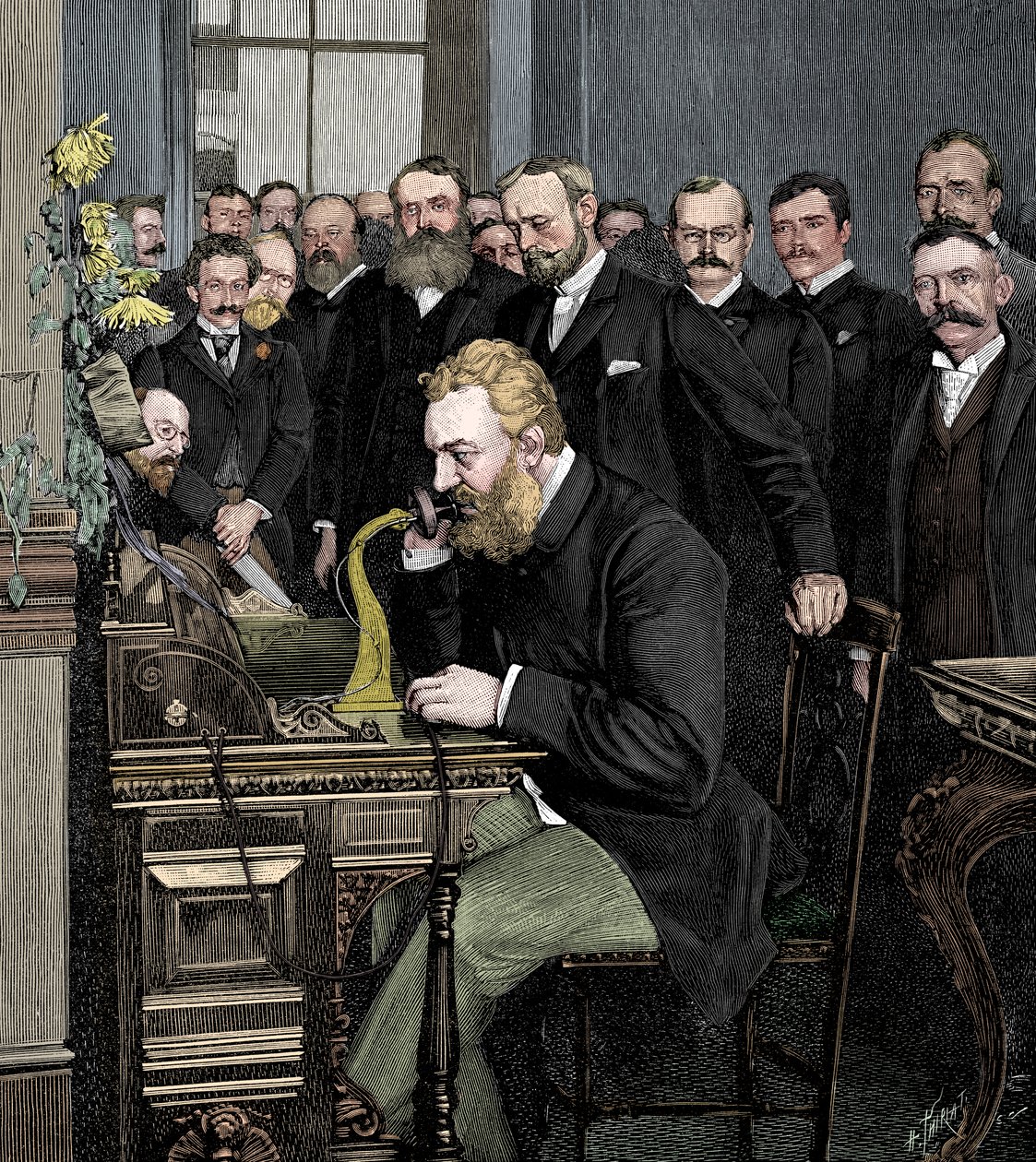 Alexander Graham Bell 1847-1922, skotskfödd amerikansk uppfinnare av Unbekannt
