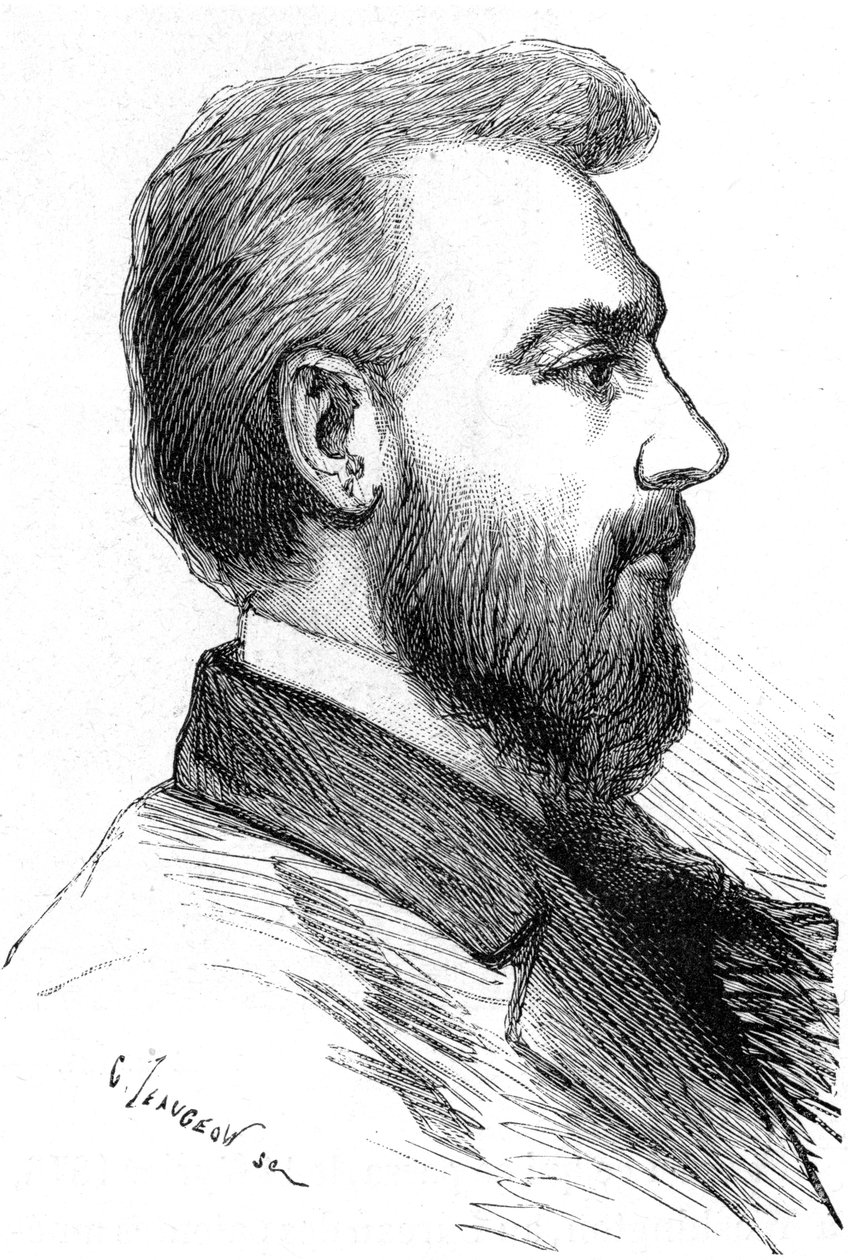 Alexander Graham Bell, skotsk född amerikansk uppfinnare, c1880 av Unbekannt