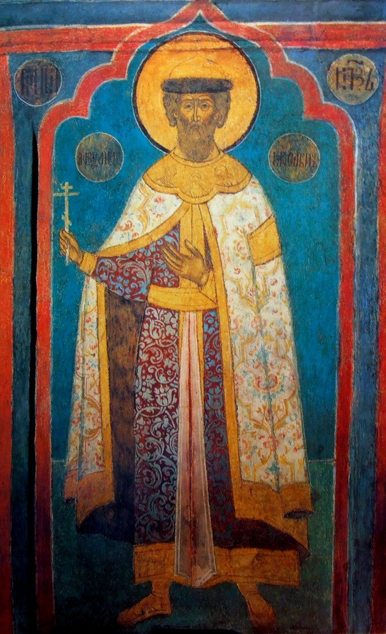 Alexander Nevskij, hertig av Novgorod, storhertig av Vladimir, 1666 av Unbekannt